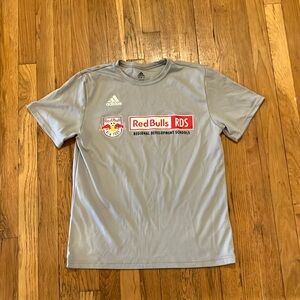 New York redbulls regional development schools grey kids (boys) size large tee